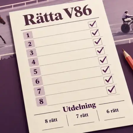 Rätta V86 – så kontrollerar du kupongen och ser utdelningen